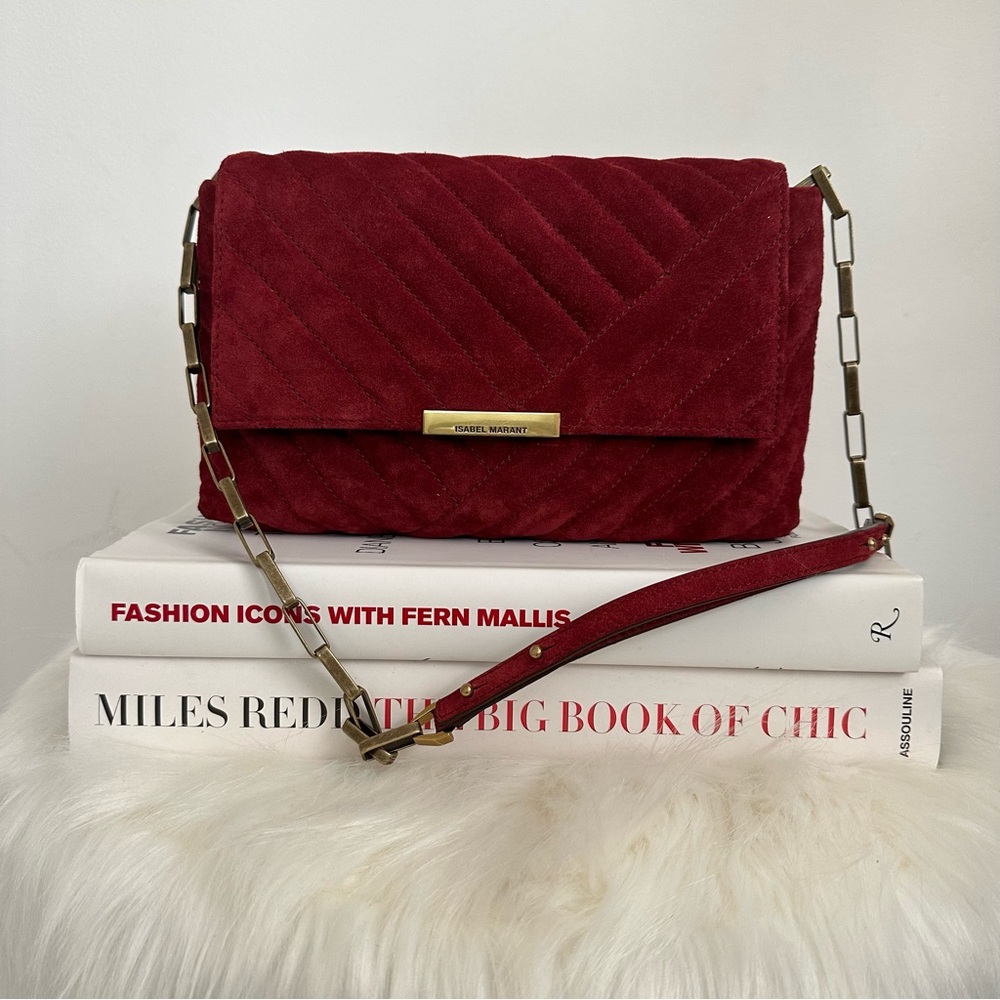 Isabel Marant Quilted Suede “Merine” Purse